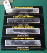 4 Graham Farish N Gauge 'Loco Chassis Units'. 2x Class 55 diesel (376-150) and a Class 50 diesel (