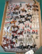 Quantity of various makes lead and white metal soldiers. Lot includes old and new issues. Various