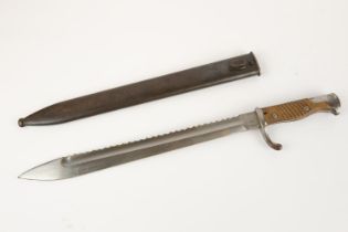 A German Seitengewehr M1898/05 bayonet, by Waffenfabrik Mauser, Oberndorf, with saw back blade,