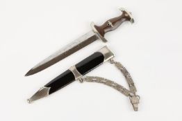 A good scarce Third Reich 1936 Model NSKK chained dagger, by H Herder, Solingen, the hilt mounts