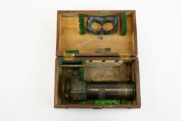A WWII 7x50 G353 telescopic monocular prismatic Naval turret gunsight, number 112331, by Ross,