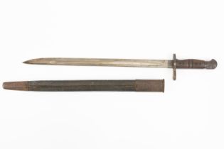 A 1913 pattern bayonet for the P14 rifle, the blade marked "1913/11-16/W" and ordnance inspector's