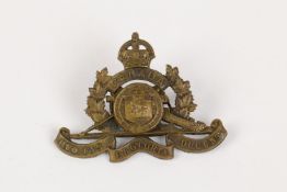 WWI CEF cap badge of the 9th (St John, New Brunswick) Overseas Siege Battery Canadian Heavy