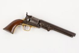 A rare 6 shot .36" Enfield marked Colt Model 1851 Navy percussion revolver, number 187852L (1866) on
