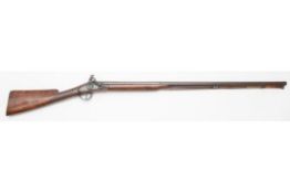 A single barrelled 14 bore flintlock sporting gun by Ketland & Co, c 1790, 52" overall, half