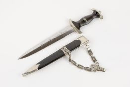 A good Third Reich 1936 Model chained SS dagger, the blade with no maker's or RZM marks, in its