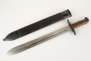 A Continental 19th Century sidearm, possibly German, single edged blade 15¾", steel hilt with