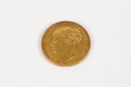 Victoria, AV Young Head Sovereign 1871. About VF £300-320