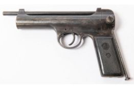A scarce .177" smooth bore Third Model Titan air pistol, numbered "1" on the lower edge of the