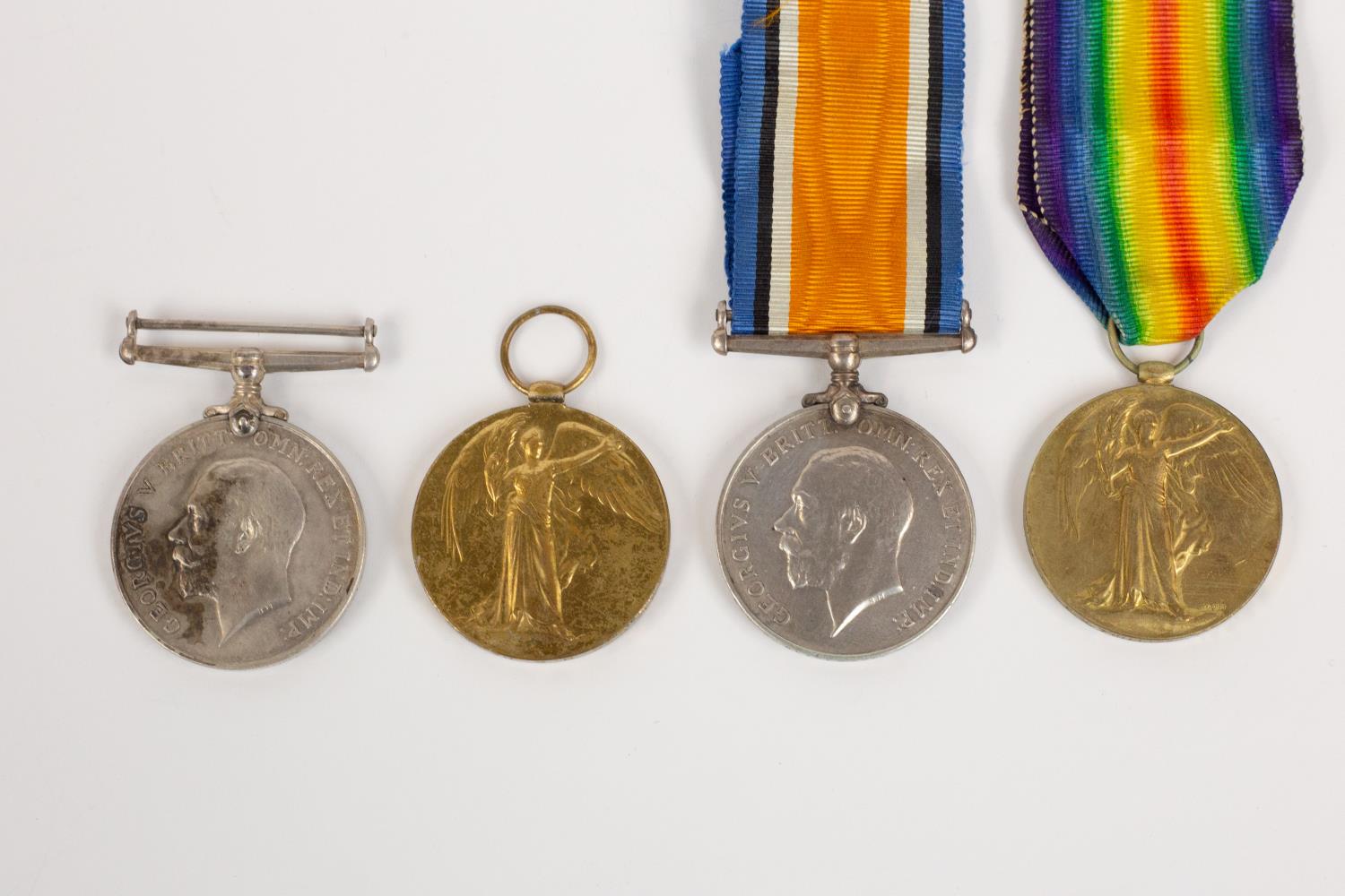 Commonwealth WWI medals: Pair: BWM, Victory (13761 Pte H R Harwood, NZEF) first slight staining to