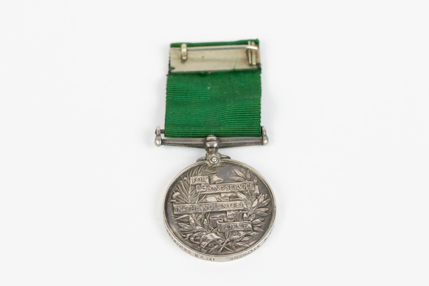 Volunteer Force LS medal, Edward VII issue (1282 Pte W Stephens 1st VB, Somerset LI) VF. £60-80 - Bild 2 aus 2
