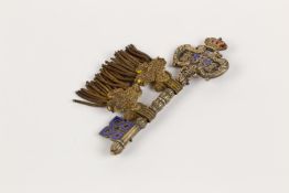 A Spanish symbolic key for a Gentleman of the King's Bedchamber of Alfonso XIII (1886-1931), of