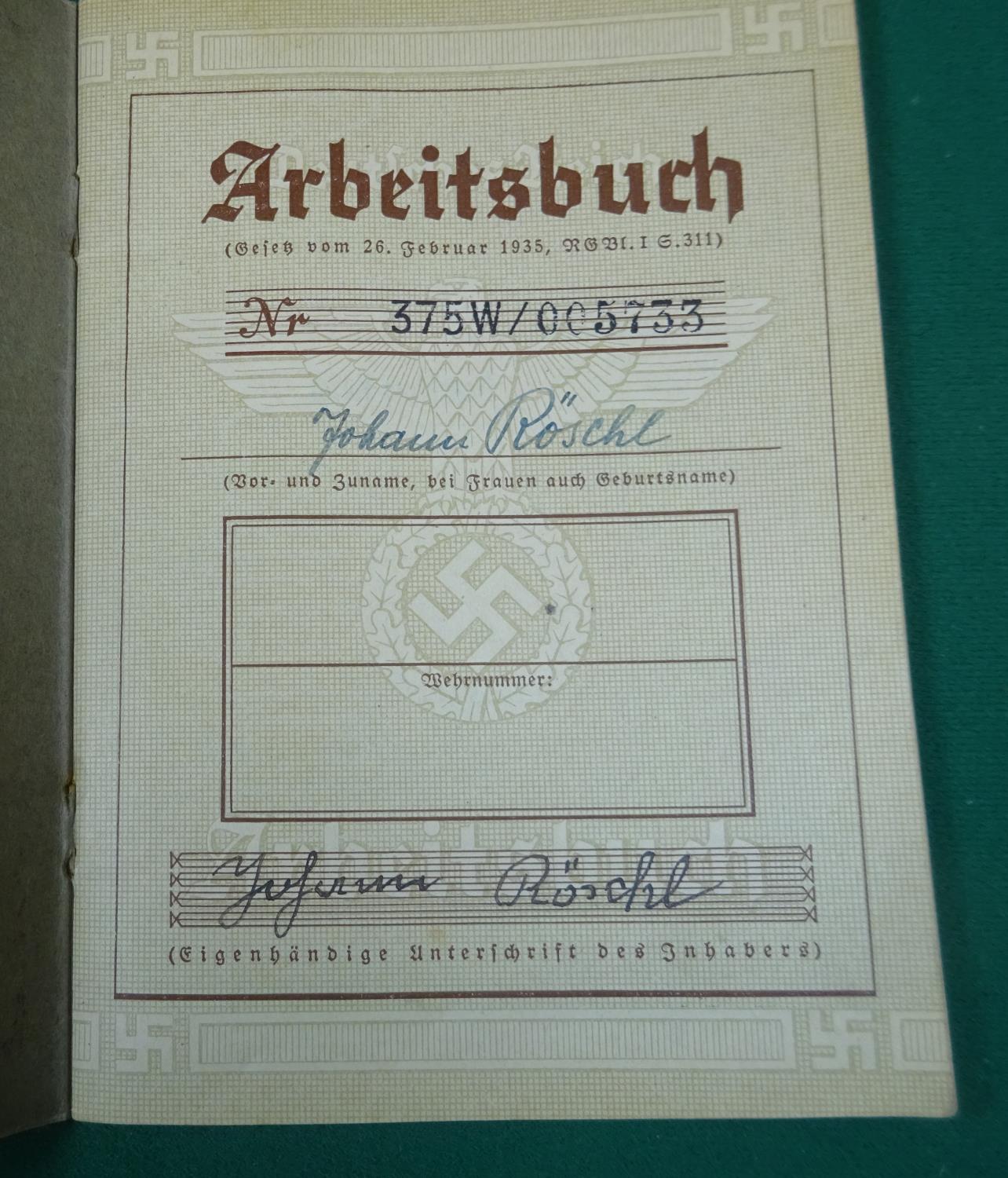 A Third Reich "West Wall" medal, in its printed paper packet with a length of ribbon; an - Bild 6 aus 6