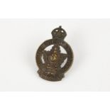 A WWI CEF cap badge of No 3 Section Skilled Railway Employees, by Gaunt. GC, the lugs replaced. £