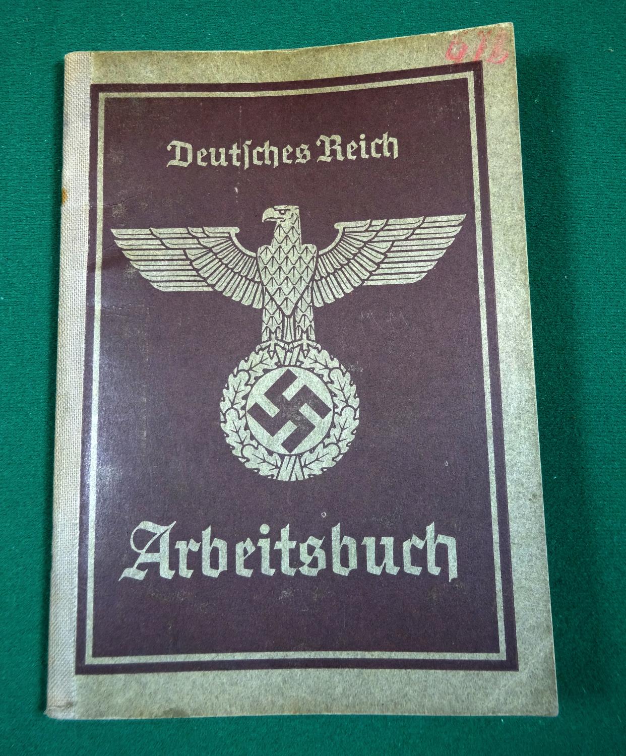 A Third Reich "West Wall" medal, in its printed paper packet with a length of ribbon; an - Bild 3 aus 6