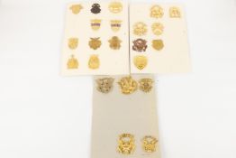 22 US Military academy and school cap badges. Mostly identified on reverse £50-80