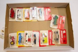 12 Husky Vehicles. All in their original sealed bubble packs. 6 American issues- Tower wagon, 2x Guy