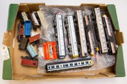 A quantity of OO gauge Railway. Most by Hornby, 4-car diesel Intercity set comprising power car