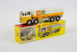 Dinky Supertoys SHELL-B.P. Fuel Tanker (944). In yellow, white and grey livery, with paper labels to