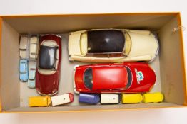 A small quantity of Citroen models. 3 1960's-early 70's Citroen ID DS Saloons. 3 scales. 1960's 1:24