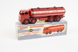 Dinky Supertoys Leyland Octopus Tanker ESSO (943). In red Esso livery. Boxed, minor/some wear.