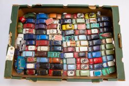 86 Mini die cast models by mainly Corgi & Dinky, Includes surfing mini, Police minivan, Monte