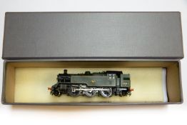 A kit built 00 electric DJH Engineering BR Standard 2-6-2T Locomotive. 82001 in lined green