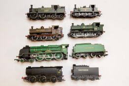 6 '00' gauge Steam Locomotives. By Hornby and Bachmann. Hornby - Southern Railway Q1 class 0-6-0