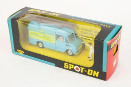 Spot-On Commer Window Cleaners Van (315). A panel van in light blue livery with 'Glass & Holmes