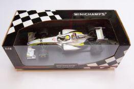 Minichamps Car Collection 1:18 Brawn GP BGP 001 J. Button Winner Australian GP 2009. A Limited