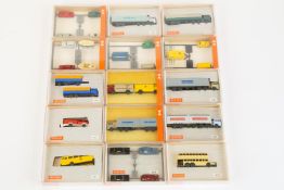 15 Wiking 1:160 scale plastic model vehicles. Lot contains No.2, 5k, 5s, 21, 30, 31, 41, 43, 50, 51,