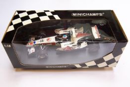 Minichamps Car Collection 1:18 Honda Racing F1 Team RA106 J. Button 2006. Boxed. Mint. £80-120