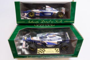 2 Heritage (ONYX) Racing 1:18 Formula 1 Racing Cars. Both Williams Renault- FW18 Formula 1 World