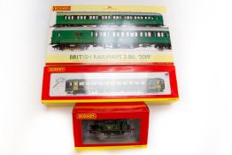 3 Hornby Railways items. A British Railways 2-BIL train pack. (R.3257). Comprising a driving motor
