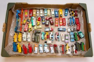 60+ Husky models from the 1960s. includes James Bond Aston martin (roof damaged) Ford Transit in red