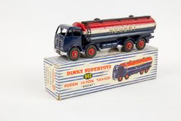 Dinky Supertoys Foden Regent Tanker (942). In red, white and blue livery, with red wheels. Boxed,