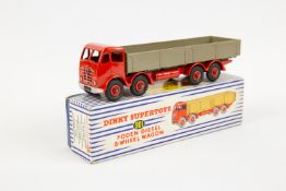 A Dinky Supertoys Foden Diesel 8-Wheel Wagon (901). A second type FG example with red cab, chassis