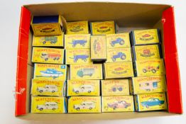 27 Matchbox series including regular wheels and Moko. includes No.74 mobile canteen. 53 Mercedes
