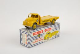 Dinky Toys Leyland Cement Wagon (933). In yellow Portland Cement livery with grey rubber tyres.