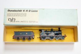 A DJH Kits electric CR Dunalastair 4-4-0 tender locomotive, Victoria. In lined Caledonian Blue and