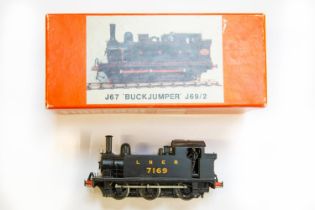 A South Eastern Finecast electric LNER class J67 0-6-0 'Buck Jumper' tank locomotive, number 7169.