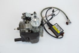An impressively large Zenoah 20cc 2 stroke petrol engine for a large scale model aircraft.