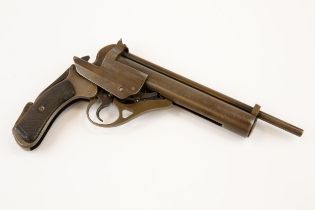 A scarce .177" second type Westley Richards Highest Possible air pistol, number 469, the air chamber