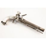 A good early 19th century 40 bore Scottish all metal flintlock belt pistol by Marshall & Sons,