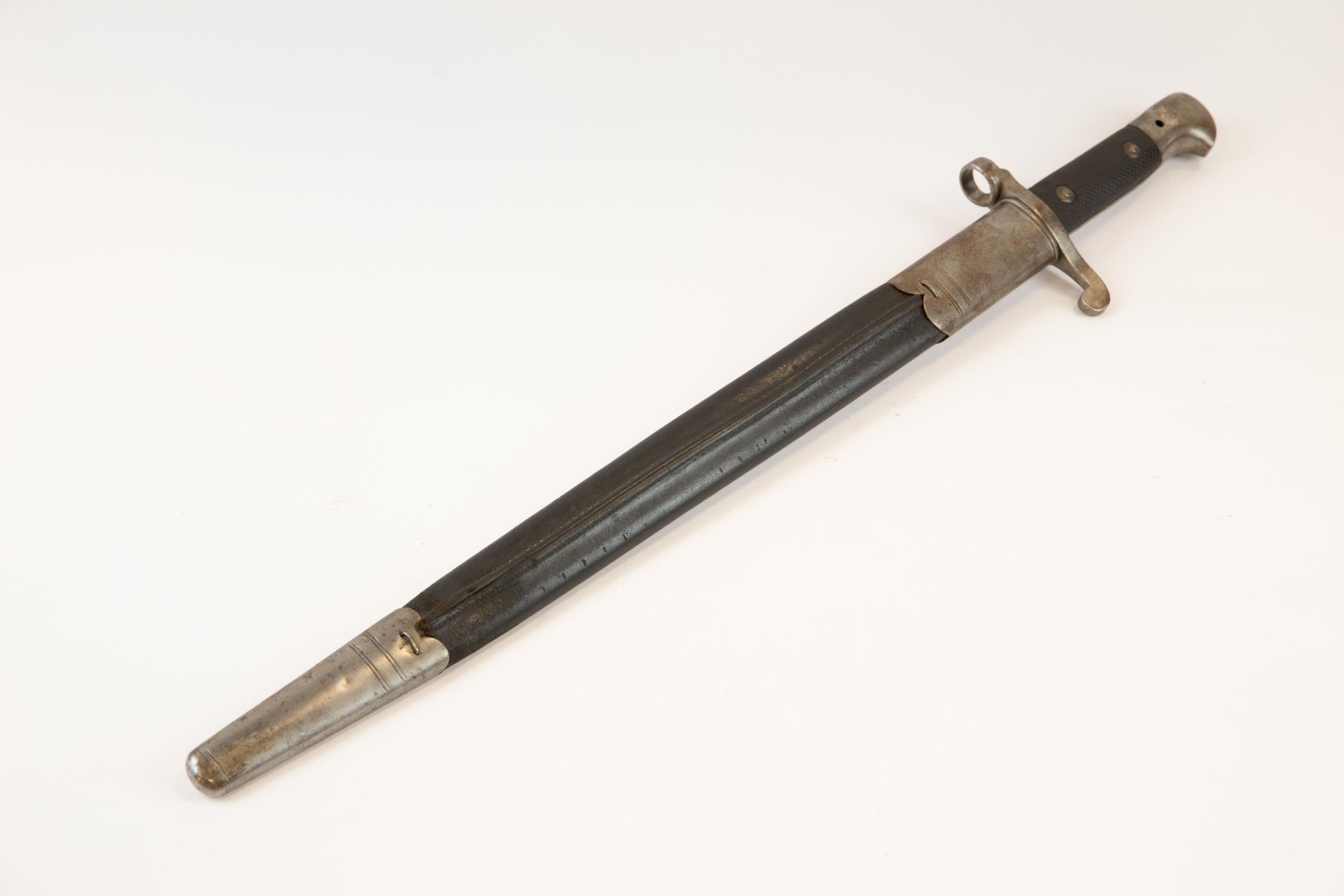 A P1887 Mark 3 sword bayonet for the Martini Henry rifle, the unfullered blade by Wilkinson Sword