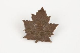 A WWI CEF cap badge of the Canadian Arms Inspection Repair Depot. GC £80 -100