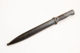 A Third Reich K98 bayonet, by Carl Eickhorn, with bakelite grip, in its scabbard dated 1939, the