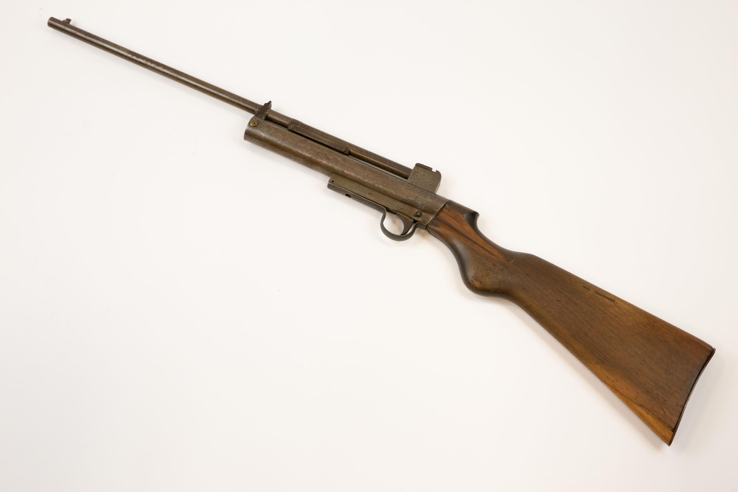 A scarce .22" Webley Mk I air rifle, c 1926-29, number 1295, the barrel port block and trigger block - Image 2 of 2