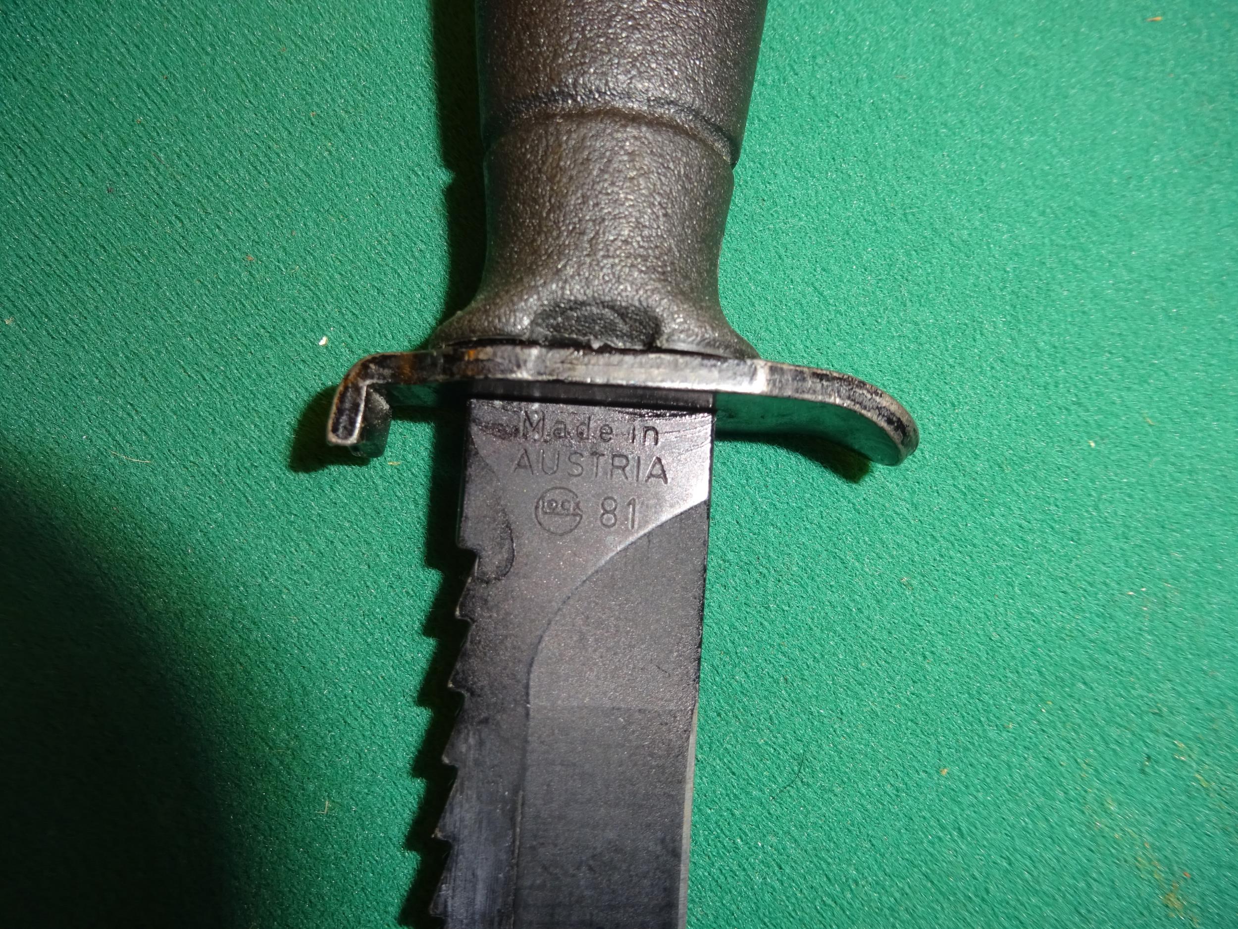 A Wilkinson survival knife c 1970, 2 German combat knives; 2 other Continental survival knives. - Image 5 of 6