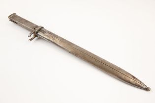 A scarce Mauser Ersatz all steel bayonet, with stepped quillon, blade 12½", in its lined steel